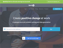 Tablet Screenshot of getspeakup.com